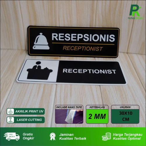 

Akrilik Papan Sign Resepsionis