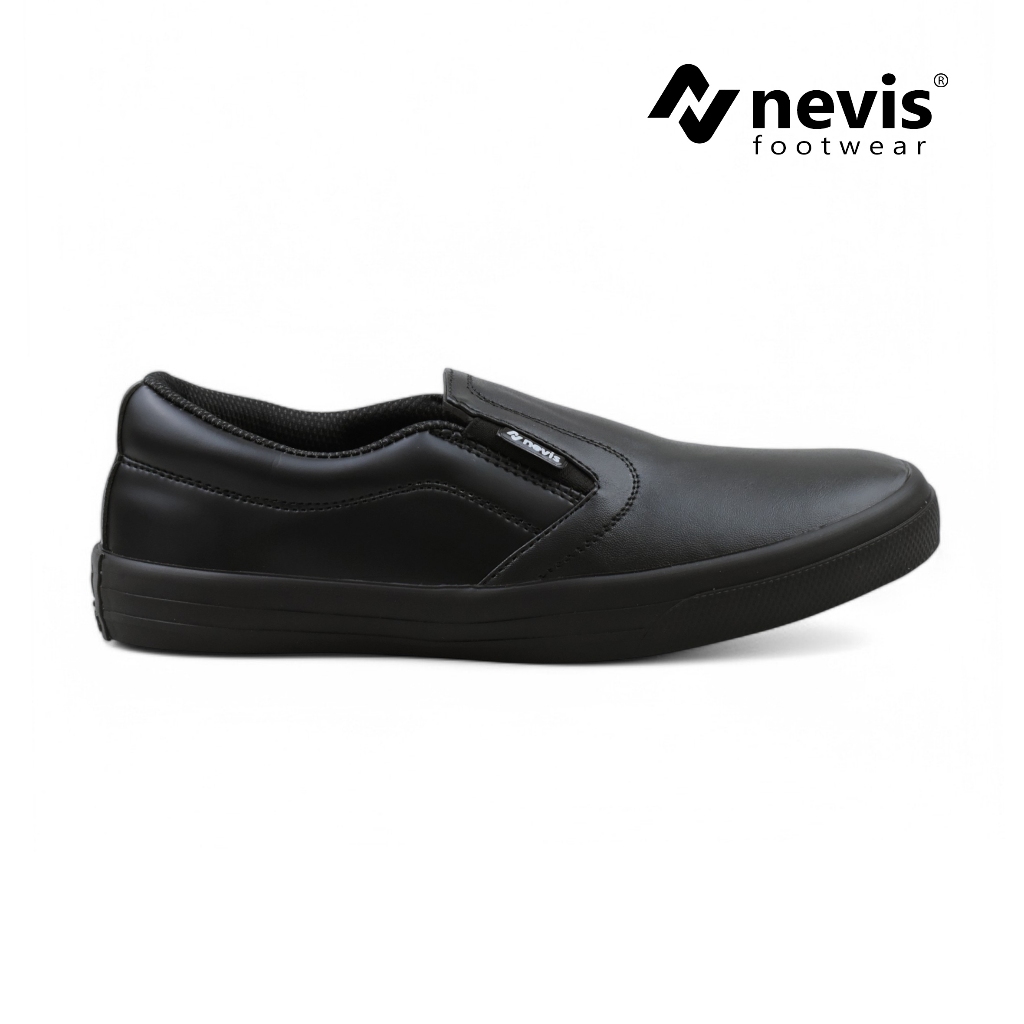 Sepatu Pria Slip On Nevis Veloz Casual Slop Sekolah Kerja Santai Sol Karet