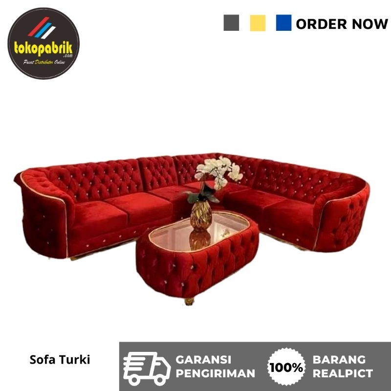 Sofa turki mewah sofa turkey sofa luxury sofa 321 sofa turki 221 sofa seribu kancing sofa termurah C