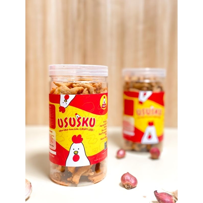 

Ususkuh Cemilan Snack Keripik Usus Crispy Toples 1pcs 300gr