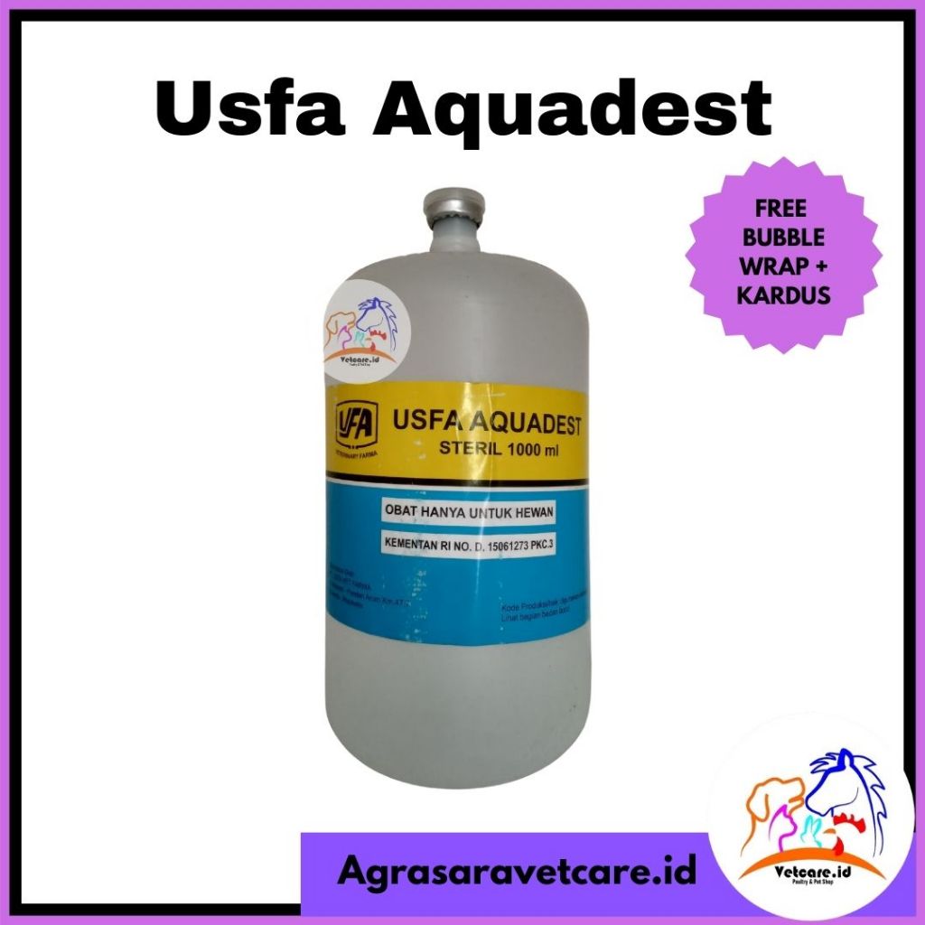Aquadest/ Aquadest Steril 1 Litter USFA