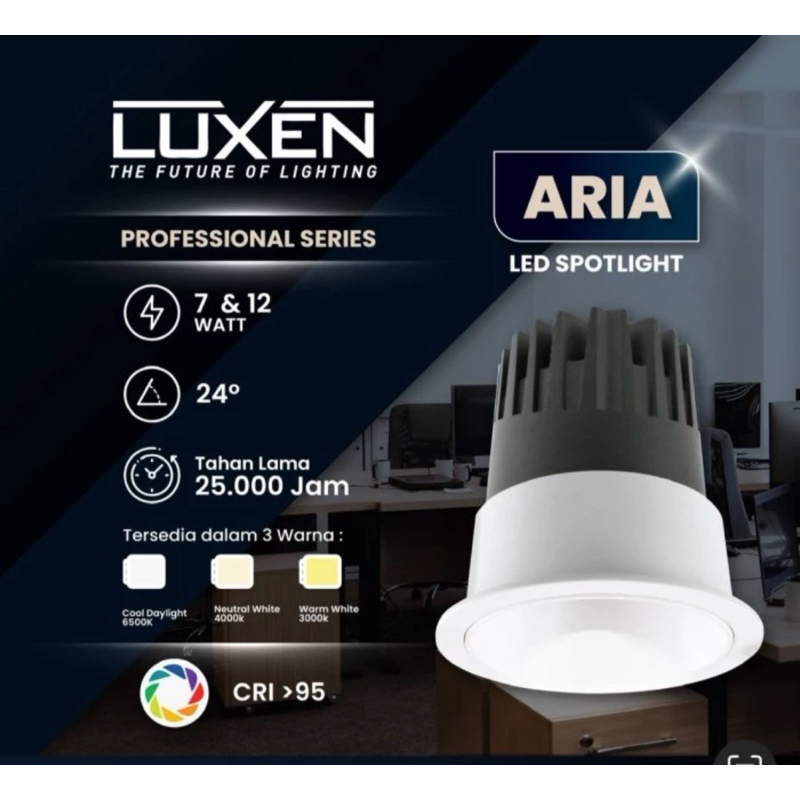 SPOTLIGHT LUXEN ARIA 7W/ LAMPU SPOTLIGHT ARIA LED 7W
