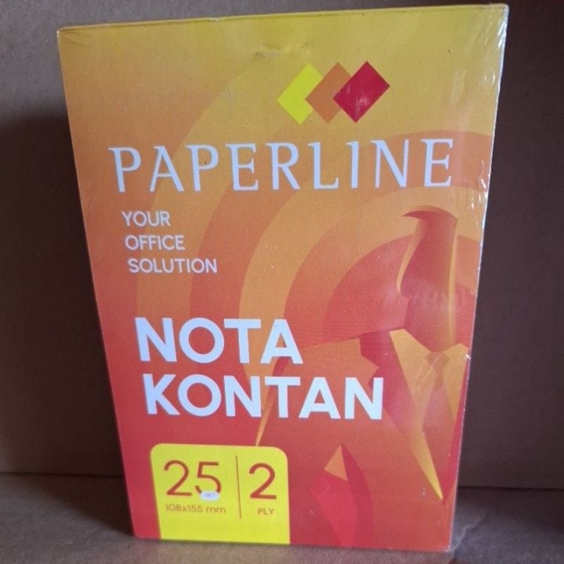 

buku nota NCR paperline 2ply kecil108x155mm 25 lembar