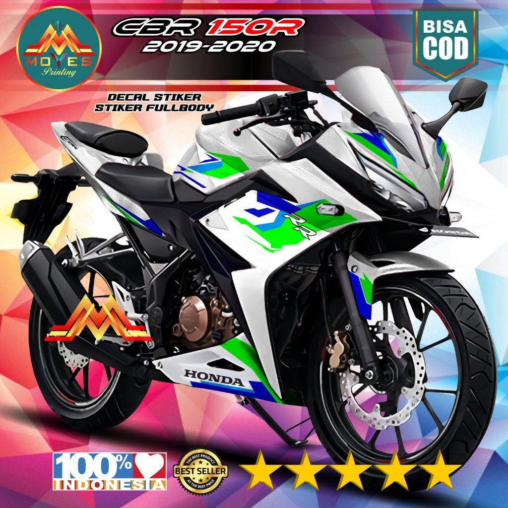 TERBARU, Decal Stiker Full Body Honda CBR150R 2019 2020 Motip // Stiker Variasi Cbr 150 R