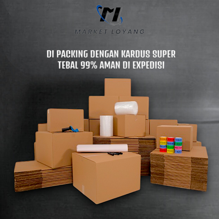 

Market Loyang Packing dengan Kardus& bubble wrap Super Tebal 99% Aman Di Expedisi