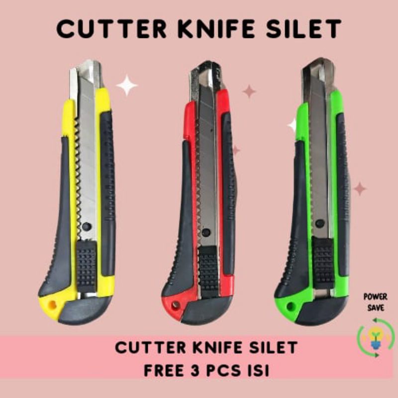 

PISAU CUTTER IGM BESAR PLUS REFILL/CUTTER KNIFE/FREE REFILL 3PCS
