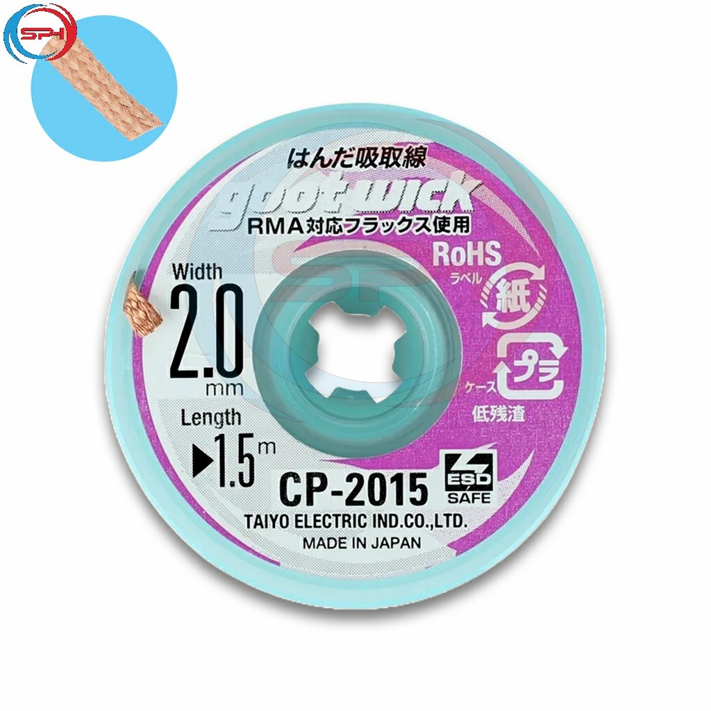 SOLDER WICK GOOT 2015 ORIGINAL JEPANG GOOT WICK PITA PEMBERSIH TIMAH DESOLDERING