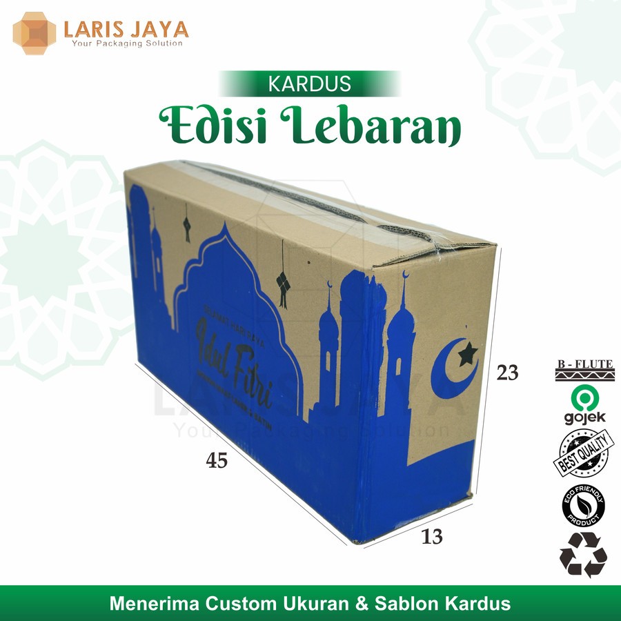 

PROMO Box Parcel 45x13x25 Cm/ Box Idul Fitri / Box Parcel Idul Fitri / Box Double Wall 45 x 13 x 23 cm