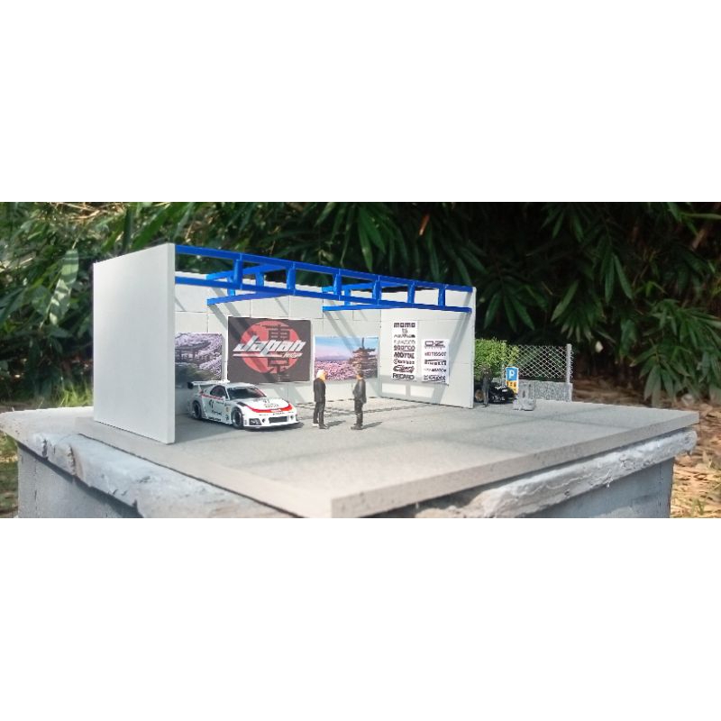diorama garage 1:64