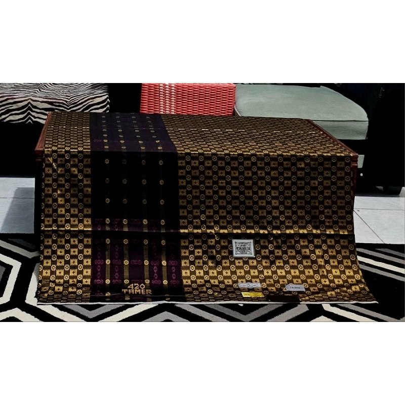 SARUNG TENUN SUTRA SAMARINDA TAMER 420 MOTIF SGC SSG SFS EXCLUSIVE FULL SUTRA SYINTETIS 100% ORIGINA