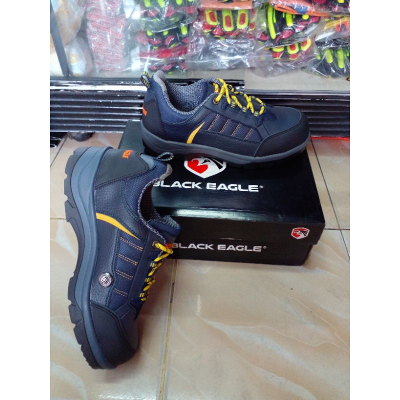 safety shoes black eagle vc-605 navy original 100%