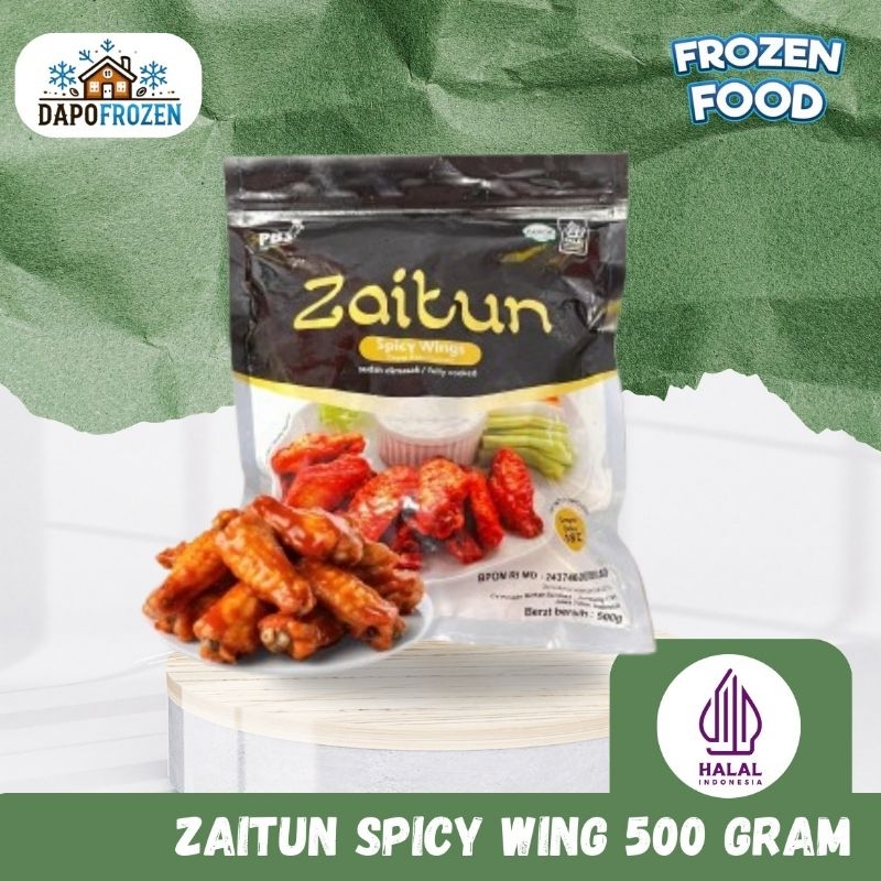 

Zaitun Spicy Wing 500 gram (Sayap Ayam Miranasi) - Frozen Food