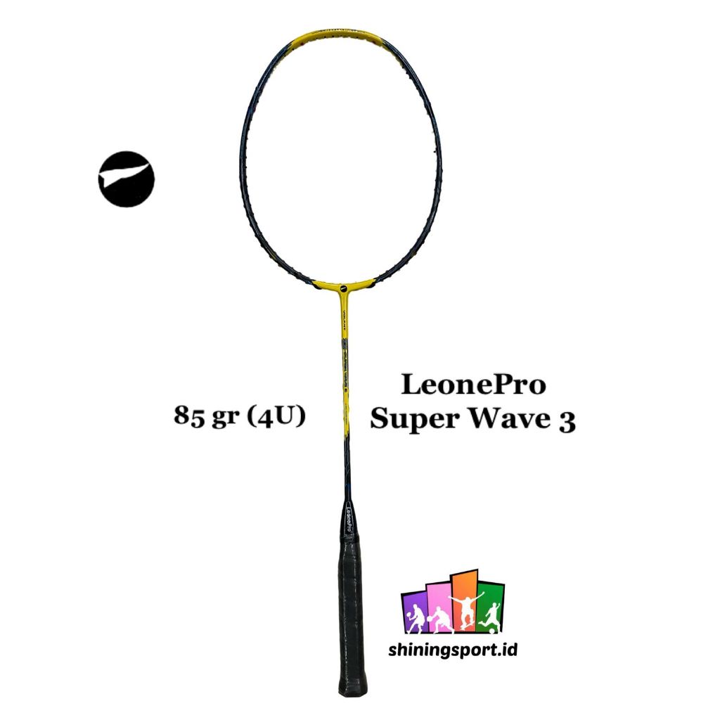 Raket Badminton LeonePro By Pro Ace Super Wave 3 (+ FREE TOWEL GRIP 2 PCS)