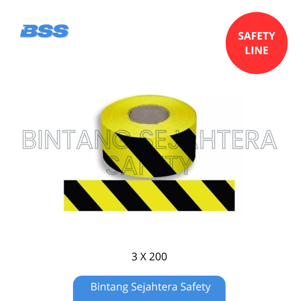 Police Line / Safety Line / Hitam Kuning Barricade Line