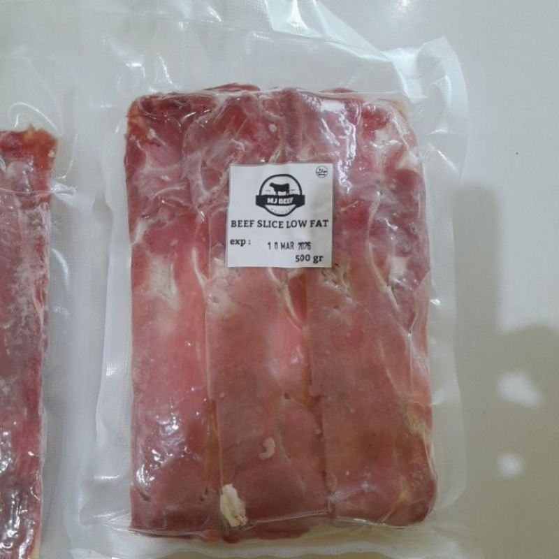 Daging Sapi Daging Slice Beef Slice Low Fat IMPOR sedikit lemak 500gr Vacuum Pack