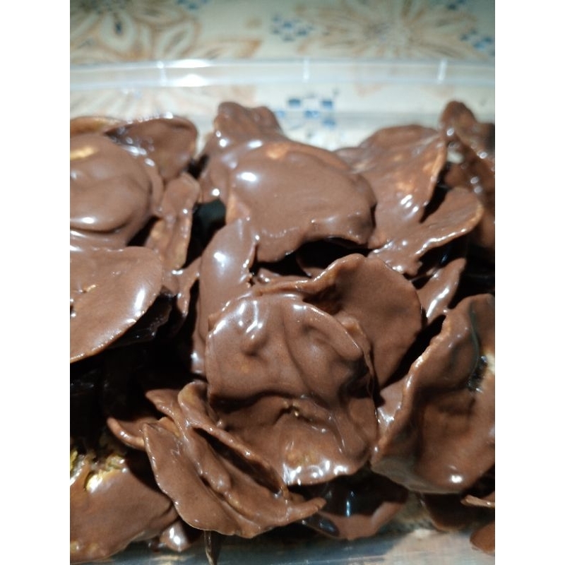 

Kripik pisang siram coklat