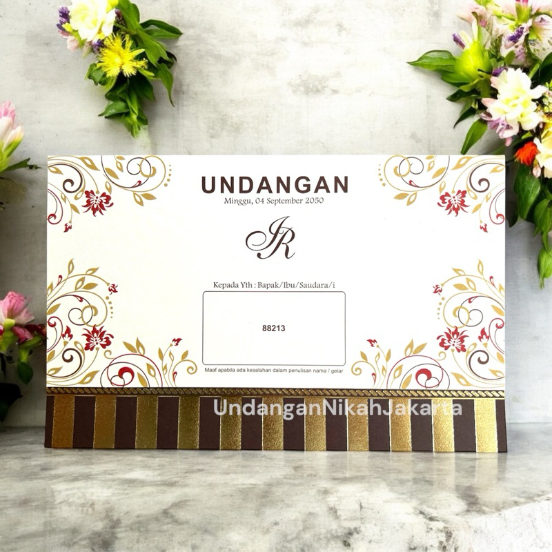 Blangko Undangan Kosong Pernikahan Erba  BLANKO UNDANGAN  MURAH Simple 88213