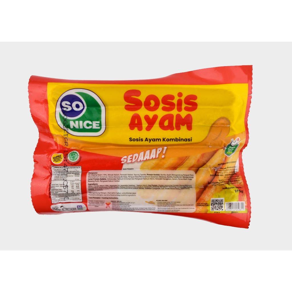 

SOSIS SO NICE 375GR