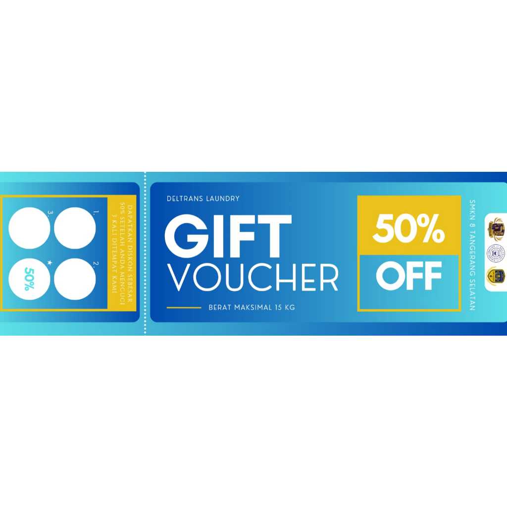 

Cetak Voucher Custom 70 PCS