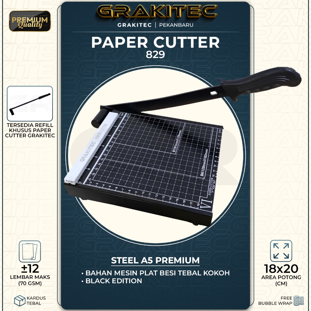 

Paper Cutter Mini A5 Premium Alat Potong Kertas / Mesin Pemotong Kertas