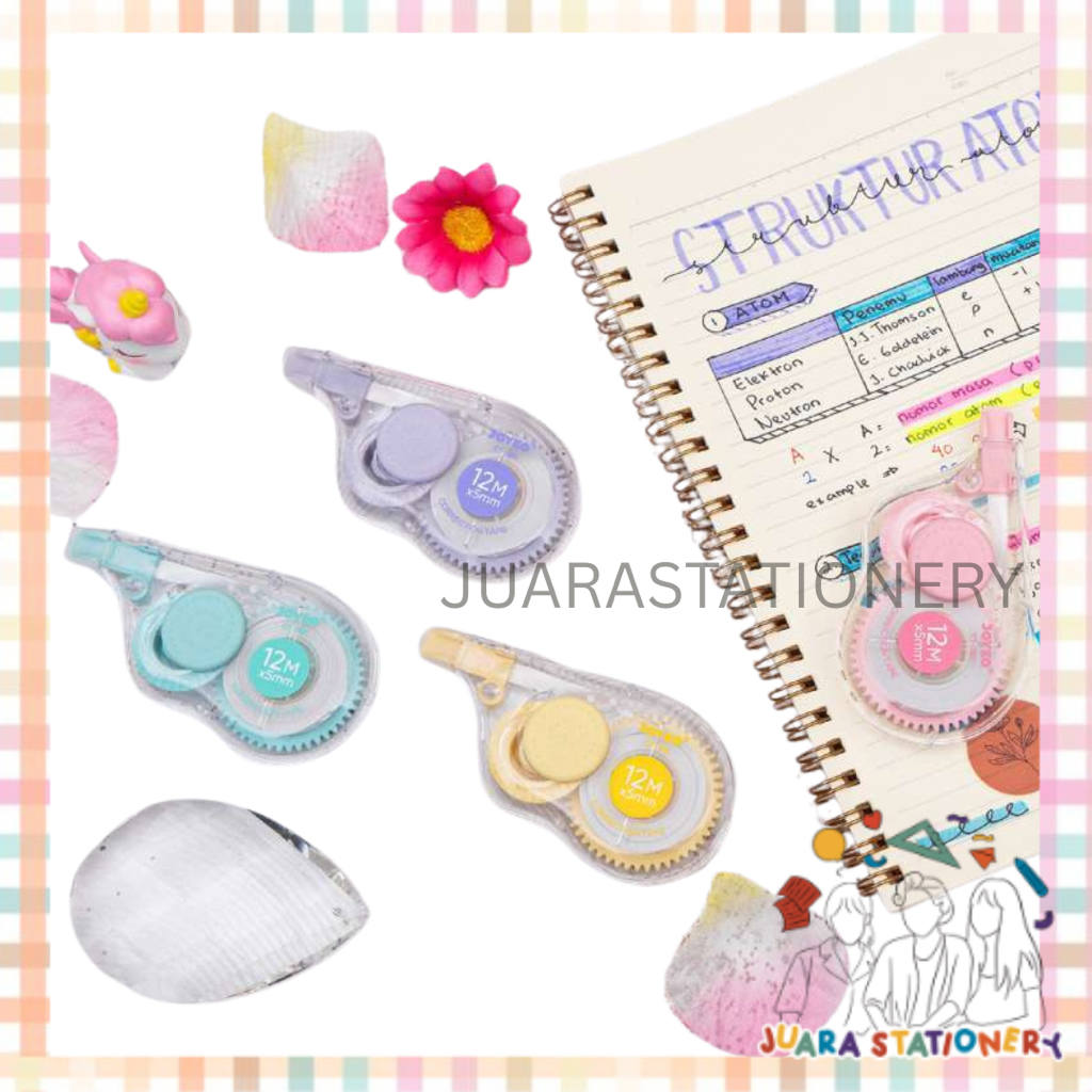 

(1035) JUARASTATIONERY Correction Tape Joyko CT-581 / Tip Ex Kertas Tip X Tip Ex Pastel