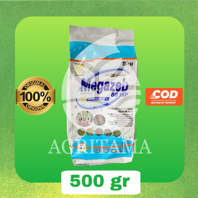 Megazeb biru 80wp 500gr fungisida mankozeb biru