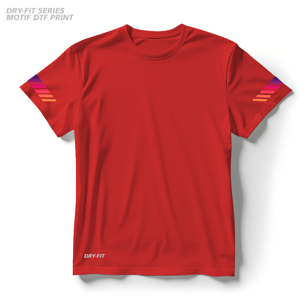 Kaos olahraga dryfit Kaos training polos Kaos sport lengan pendek Baju olahraga dryfit Kaos gym fitn
