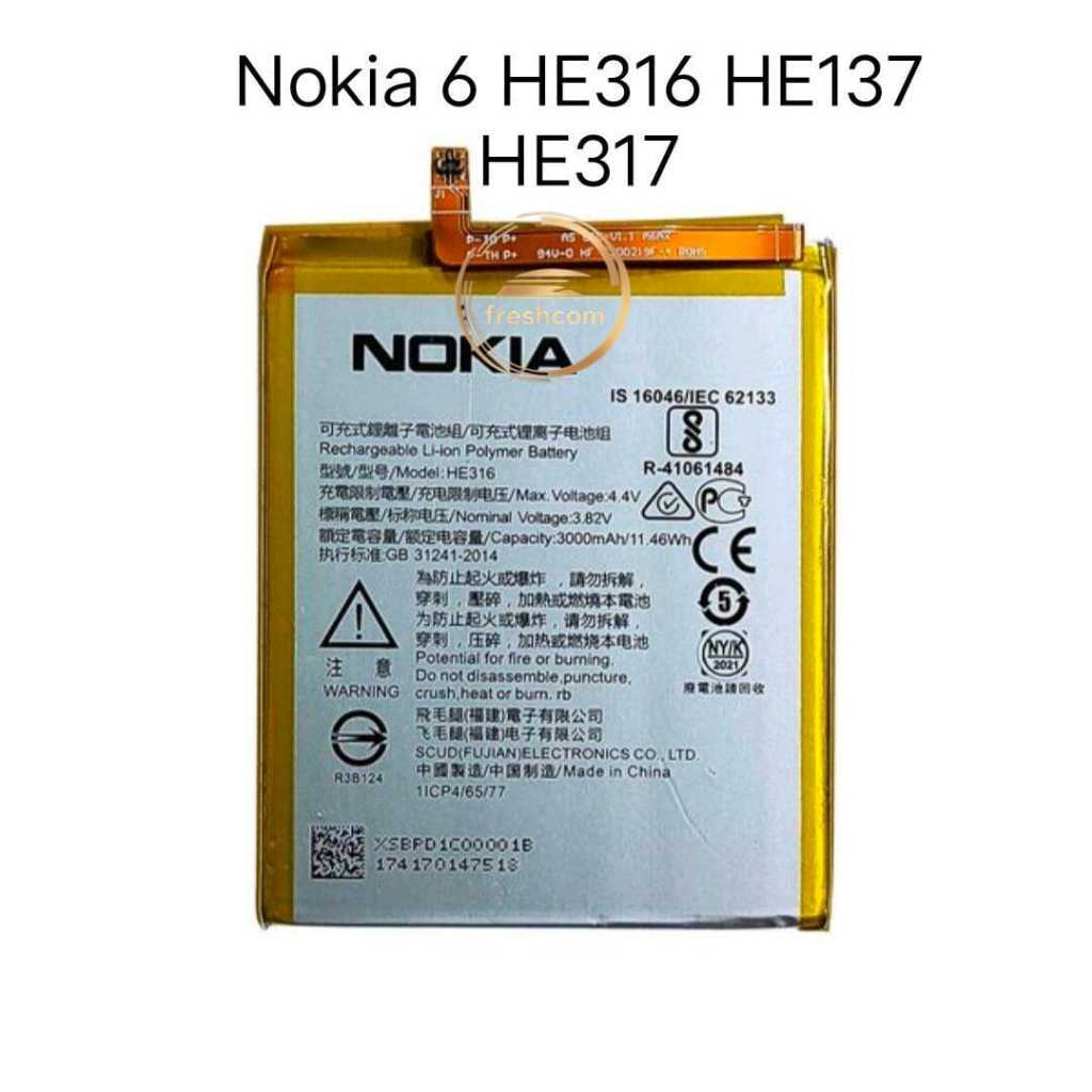 Baterai Original Nokia 6 TA-1000 HE-316 HE316 HE 316