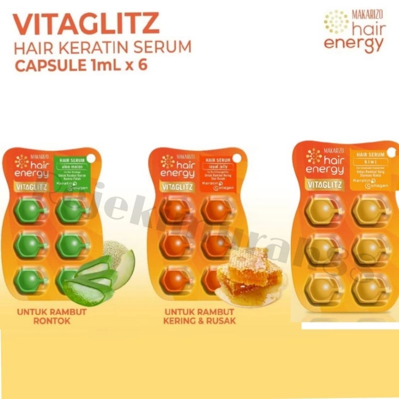 Makarizo Hair Energy Vitamin Long & Strong / Vitamin Rambut / Minyak Rambut / Serum Rambut / Hair Se