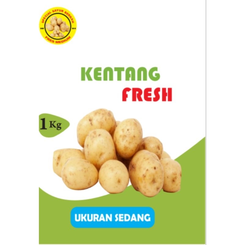 

sepesialsayuran.berkah kentang UKURAN SEDANG500gr