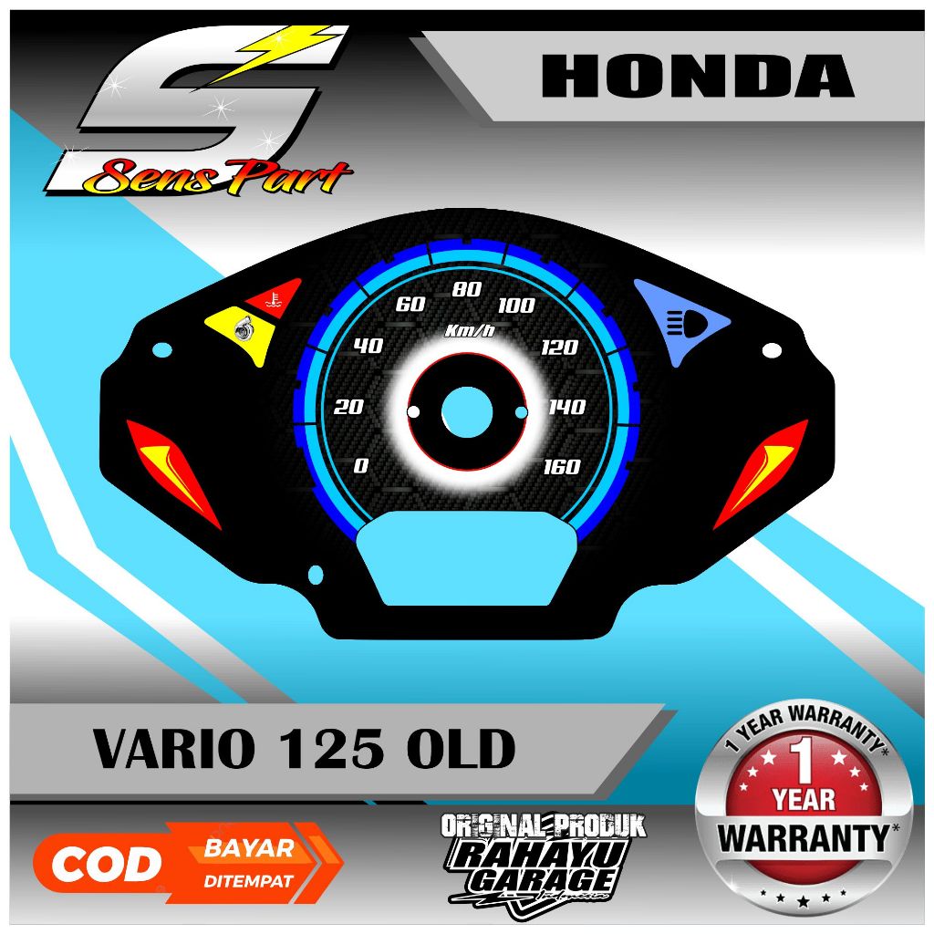 PAPAN SPEEDOMETER CUSTOM HONDA VARIO 125 OLD
