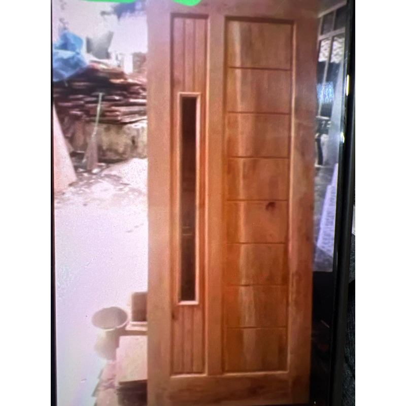pintu plus kusen kayu jatiiiiiiii pintu 80x200 dan kusennya mengikuti pintu
