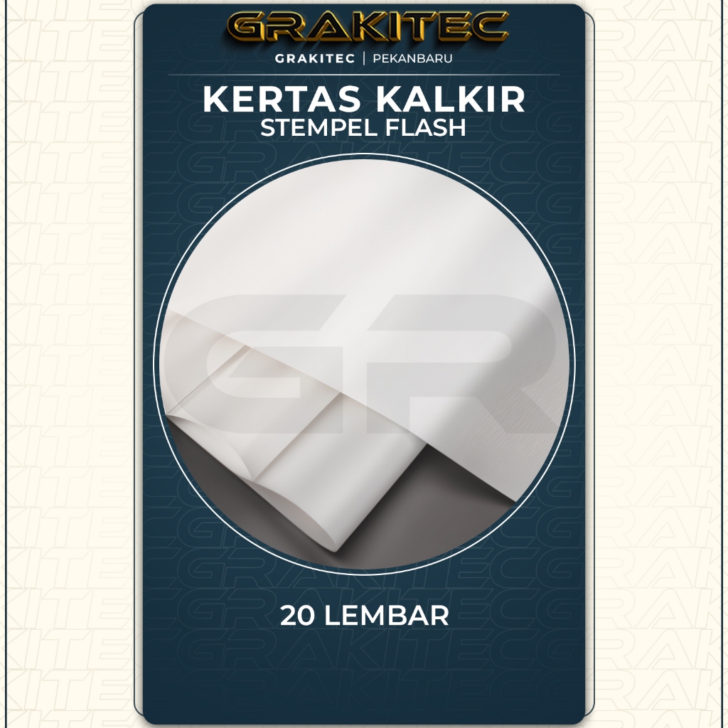 

Kertas Kalkir / Tracing Paper Ukuran A4 73 Gsm ( Isi 20L) & Mica Stempel Fullmark ( Isi 10L )