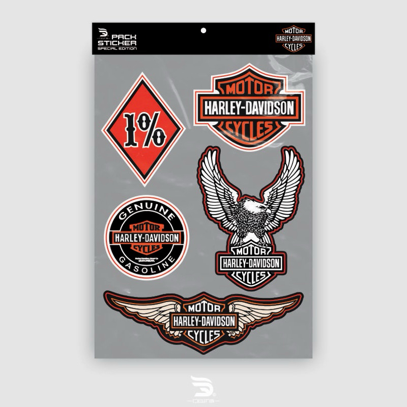 

STICKER PACK MOTOR HARLEY DAVIDSON - STIKER AESTETHIC AKSESORIS LAPTOP MOTOR HELM TUMBLER ANTI AIR