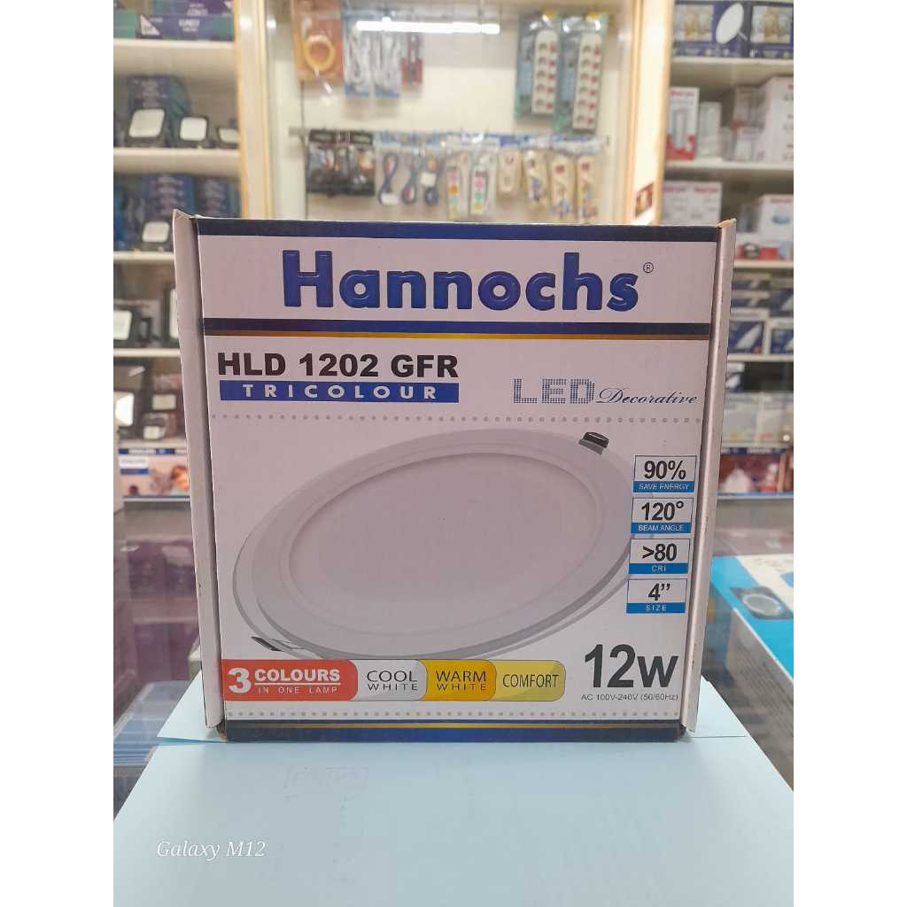 HANNOCHS DOWNLIGHT HLD 1202 12 WATT TRICOLOUR