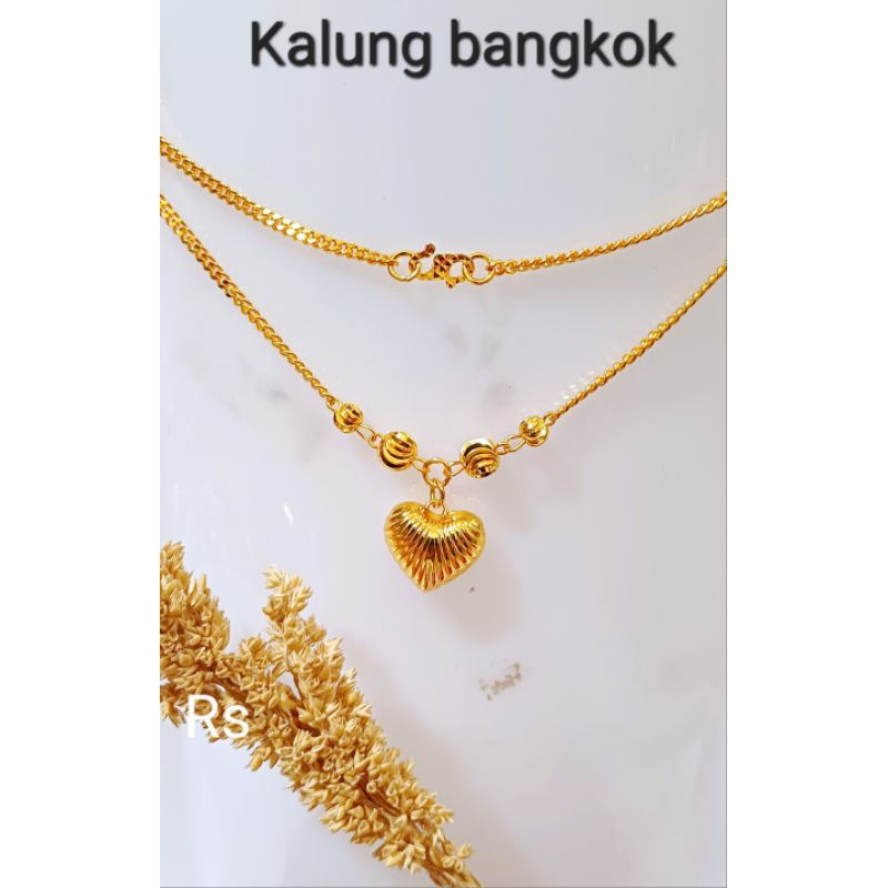 Kalung pendek bangkok model emas anti karat