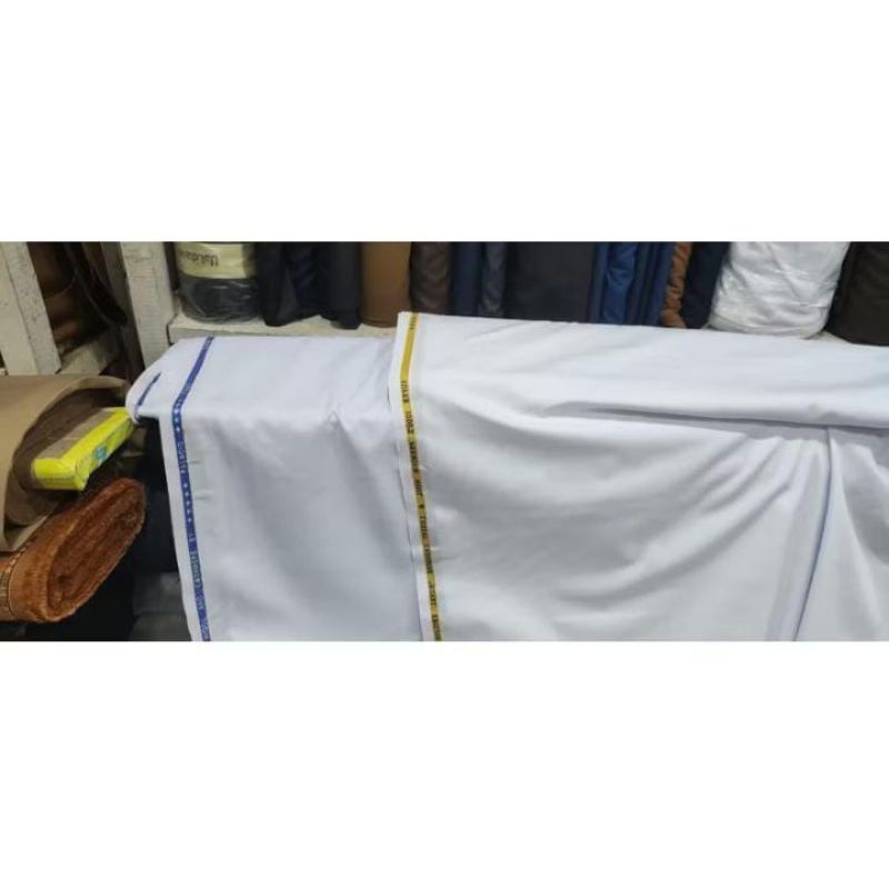 kain dinas putih bahan katun premium seragam kantor
