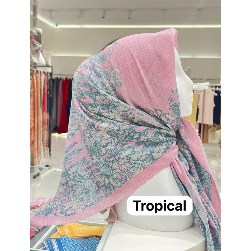 THE SOLEIL SERIES ANNIVERSARY BUTTONSCARVES TROPICAL