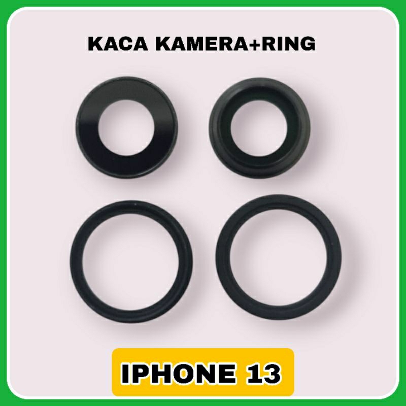 kaca lensa kamera + ring iphone 13