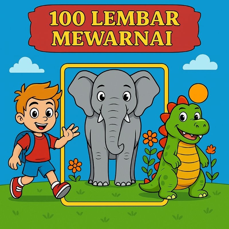 

[ COD ] 100 LEMBAR MEWARNAI A5 COCOK UNTUK ANAK USIA DINI/PEMULA [BISA UNTUK ANAK CEWE DAN COWO]