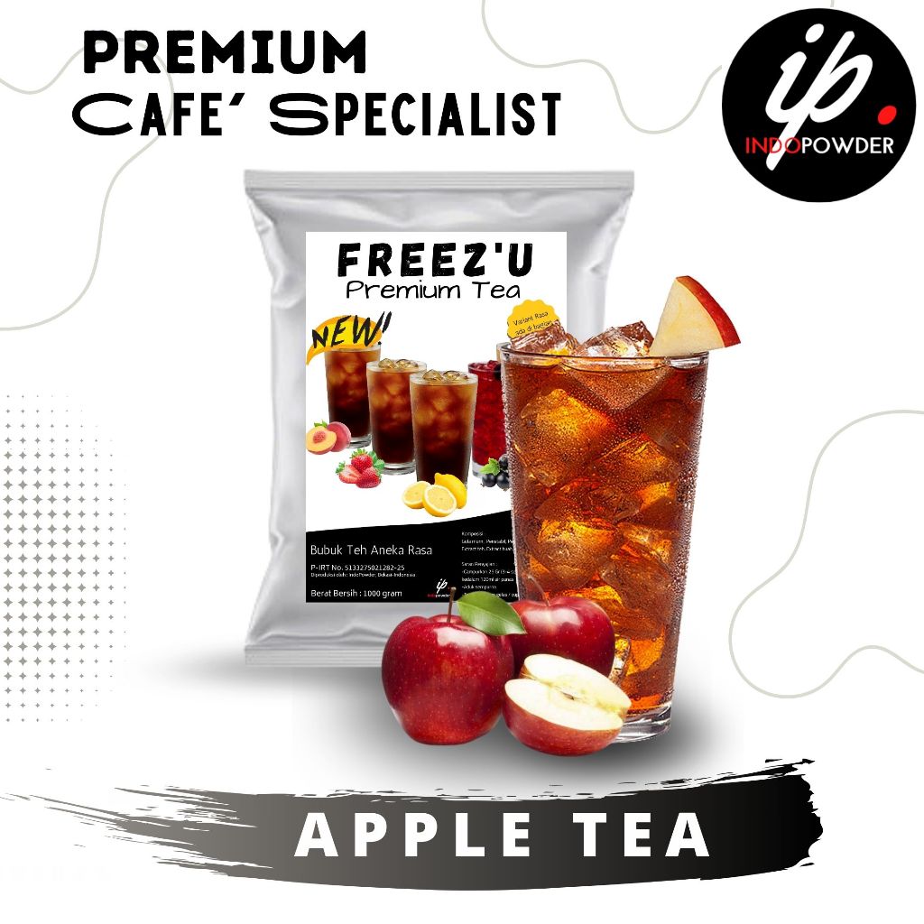 

IP Bogor - Bubuk Minuman PREMIUM Rasa APPLE TEA 1Kg Untuk Cafe, Waralaba dan Resto