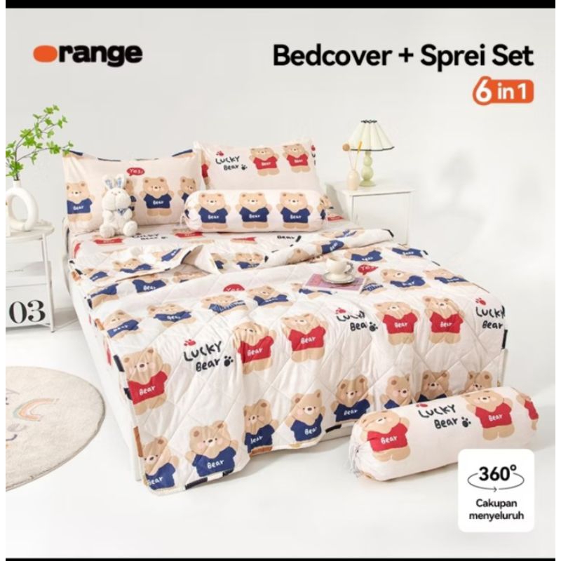 bedcover 1 set bed cover+ sprei 180x200 sprei bedcover / bedcover set 180x200 premium aesthetic baha
