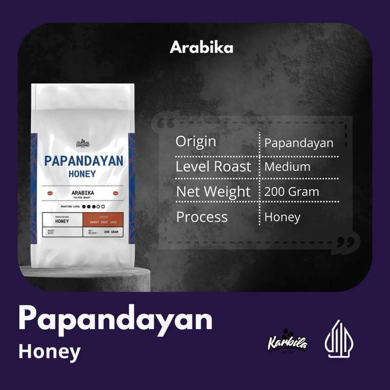 

KOPI ARABIKA 100% PAPANDAYAN Honey (biji/bubuk) SPESCIALTY 200GR