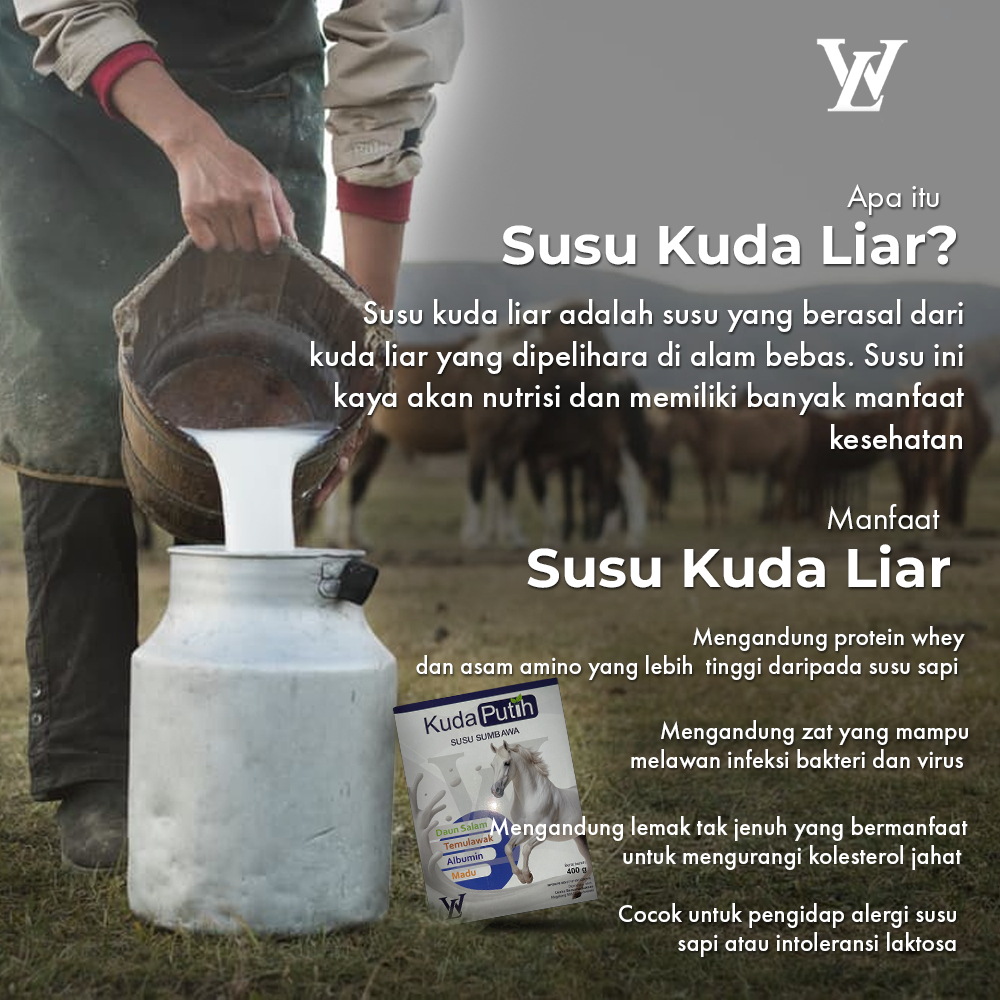 

WL - Susu Kuda Liar Sumbawa Asli | Suplemen Tulang & Sendi | Imun Booster Herbal Alami BPOM & HALAL