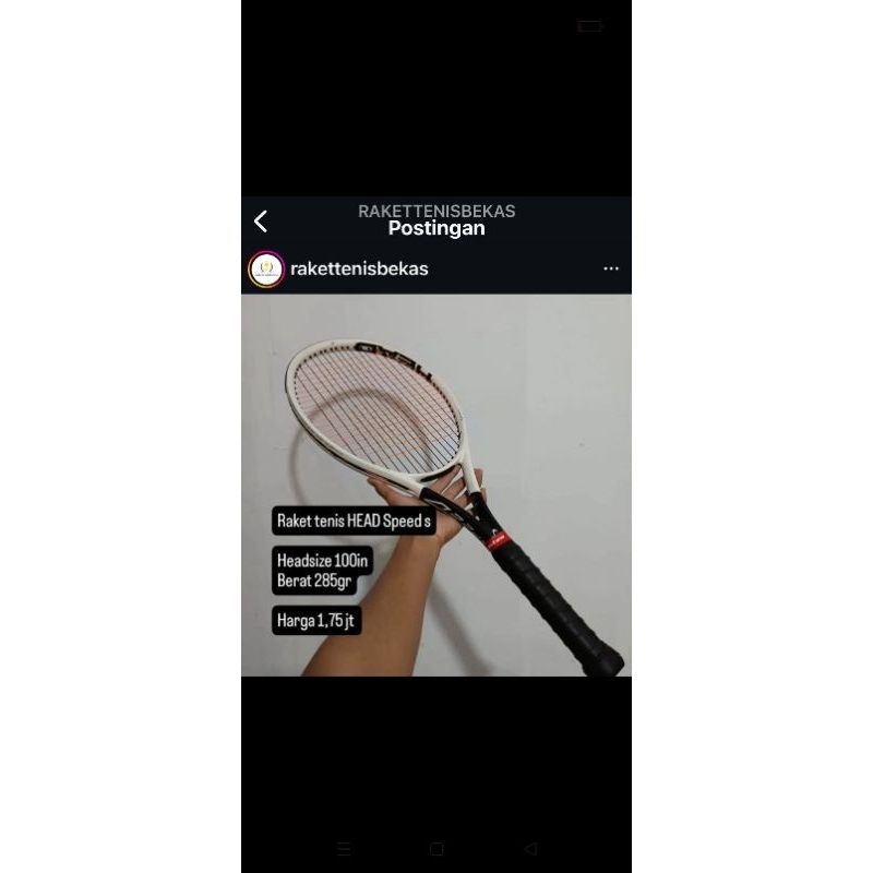 raket tenis head speed s graphene