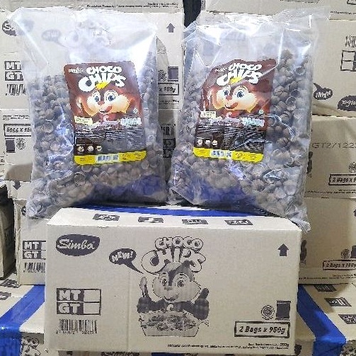 

FREE PACKING KARDUS Simba Choco chips kemasan 1 bag 95g Dloops 1 kg