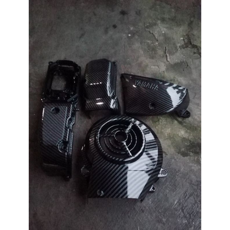 COVER PAKETAN TUTUP CVT MIO SMILE MIO SPORTY FULL CARBON