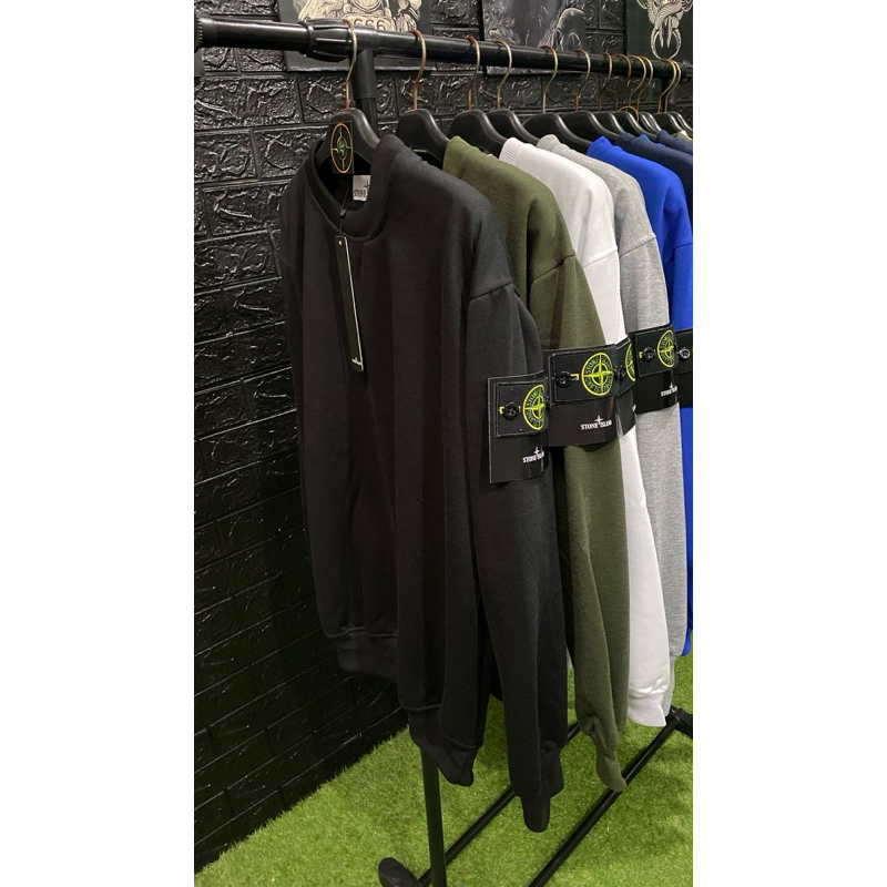 CREWNECK STONE ISLAND BLACK PE