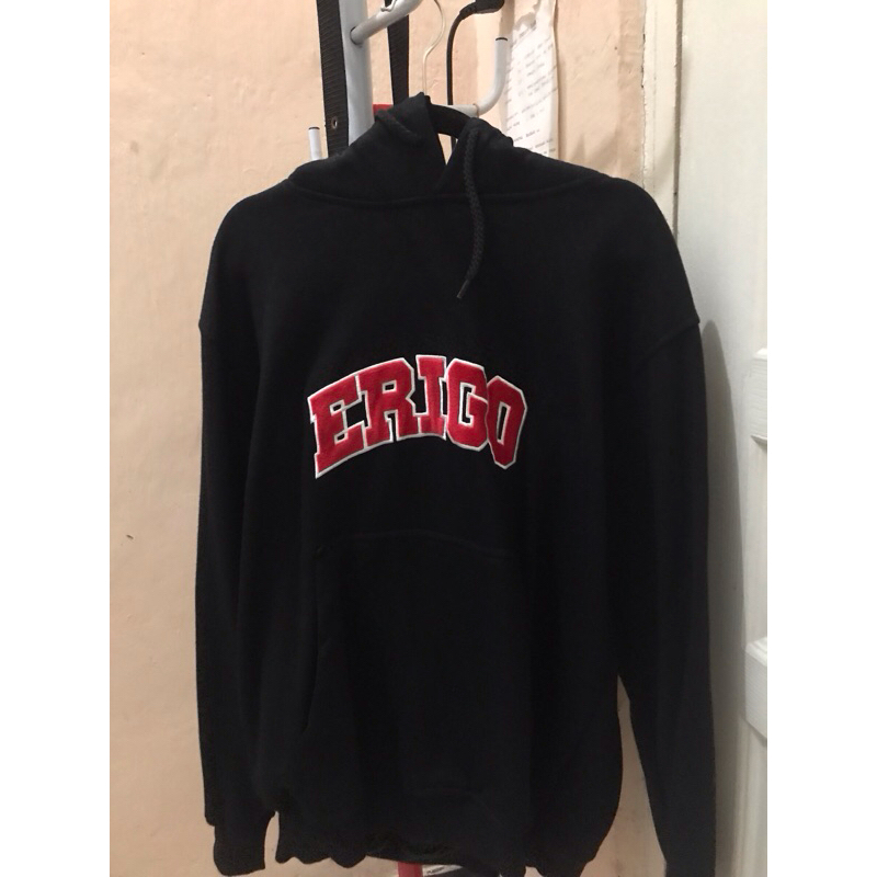 hoodie jacket erigo hitam black