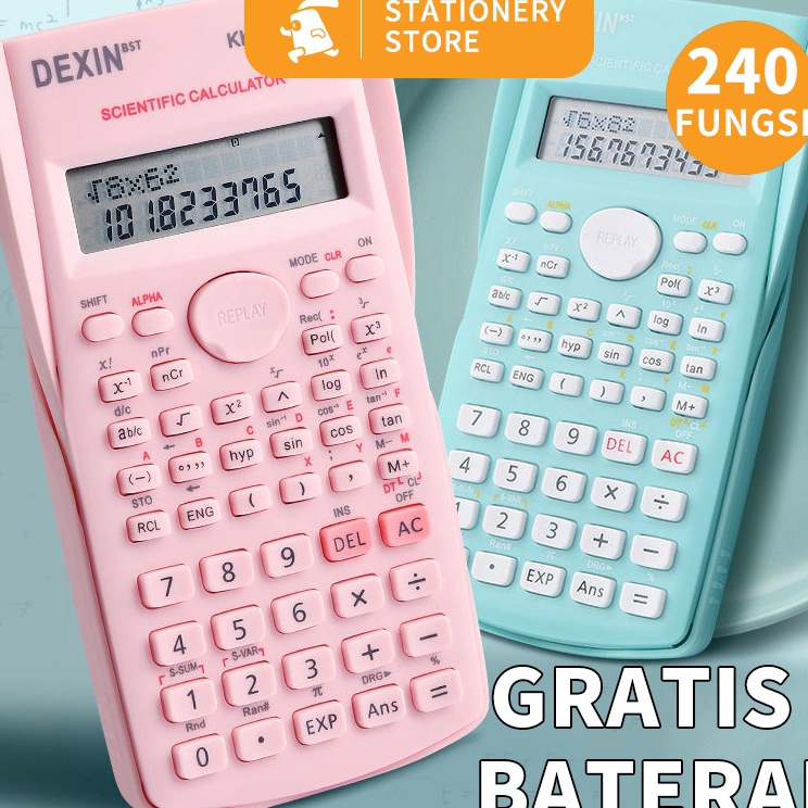 

BISA COD Kalkulator Scientific 5 WarnaKalkulator Ilmiah 24 Kalkulator Fungsikalkulator citizenKalkulator PortableRabbit Stationery